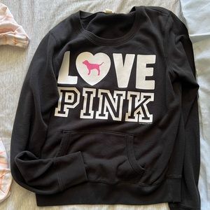 Pink crewneck sweatshirt